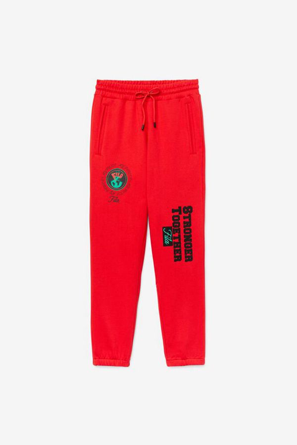 Pantalón Jogger Fila Hombre Rojas - Rhys French Terry - España 785902MKE